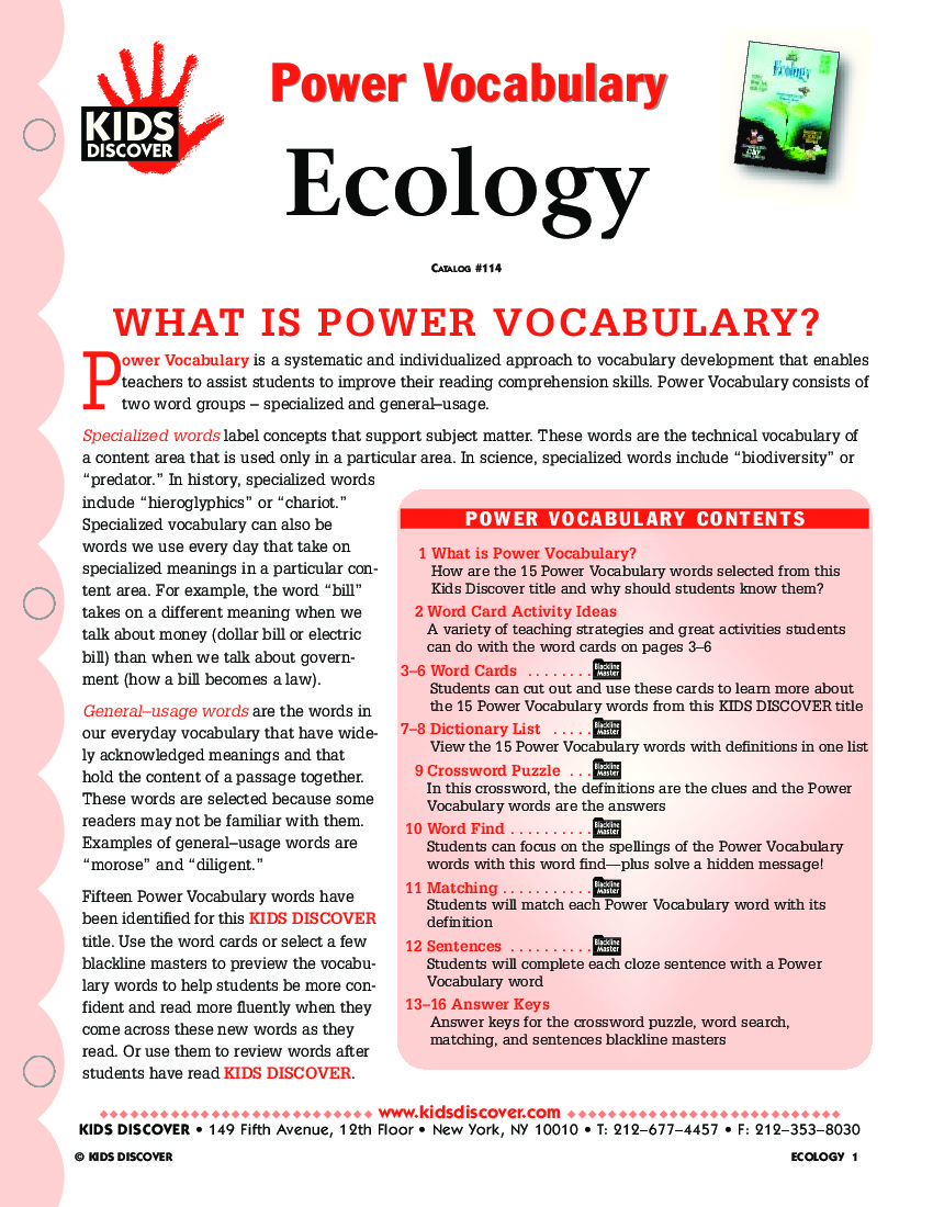 Printables Ecology Vocabulary Worksheet ecology vocabulary worksheet davezan collection of bloggakuten